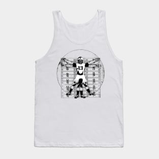 Vitruvian Football Player Tank Top